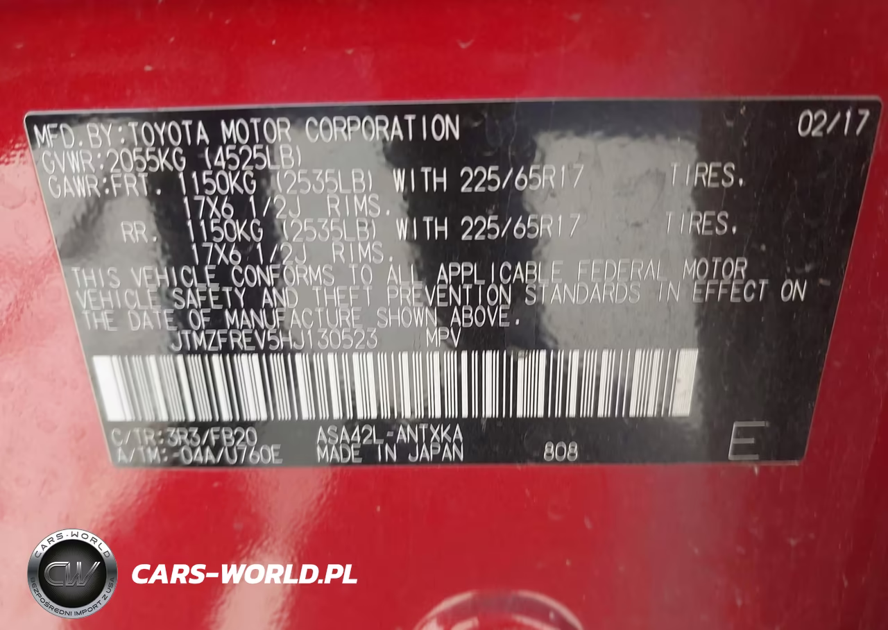 2017 Toyota Rav4 Le VIN:JTMZFREV5HJ130523 - 9