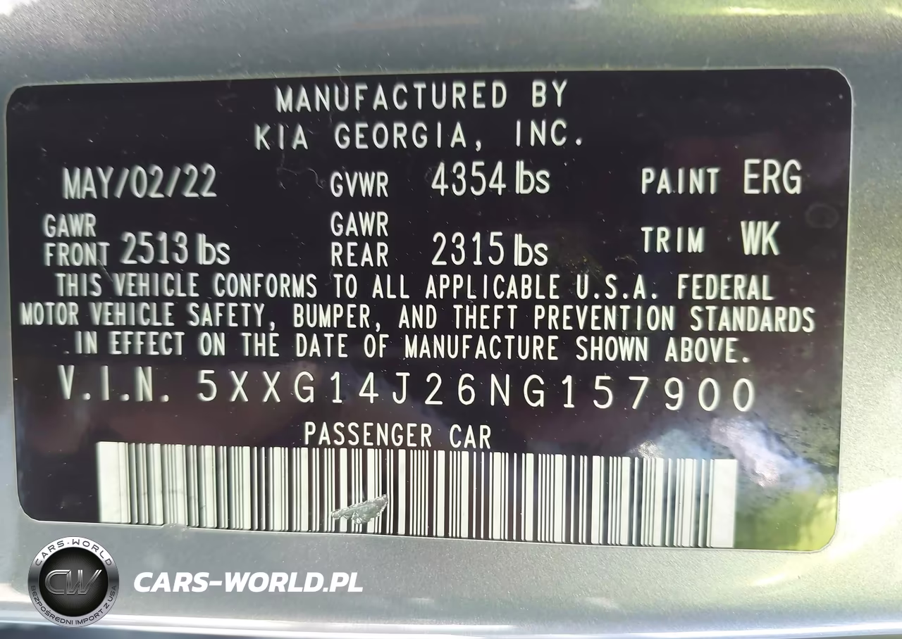 2022 Kia K5 Lxs VIN:5XXG14J26NG157900 - 9