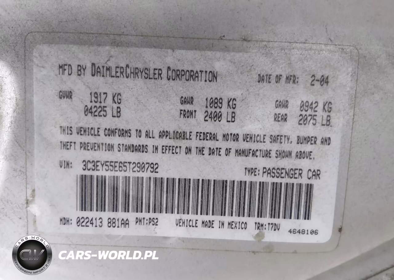 2005 Chrysler Pt Cruiser Touring VIN:3C3EY55E65T290792 - 9