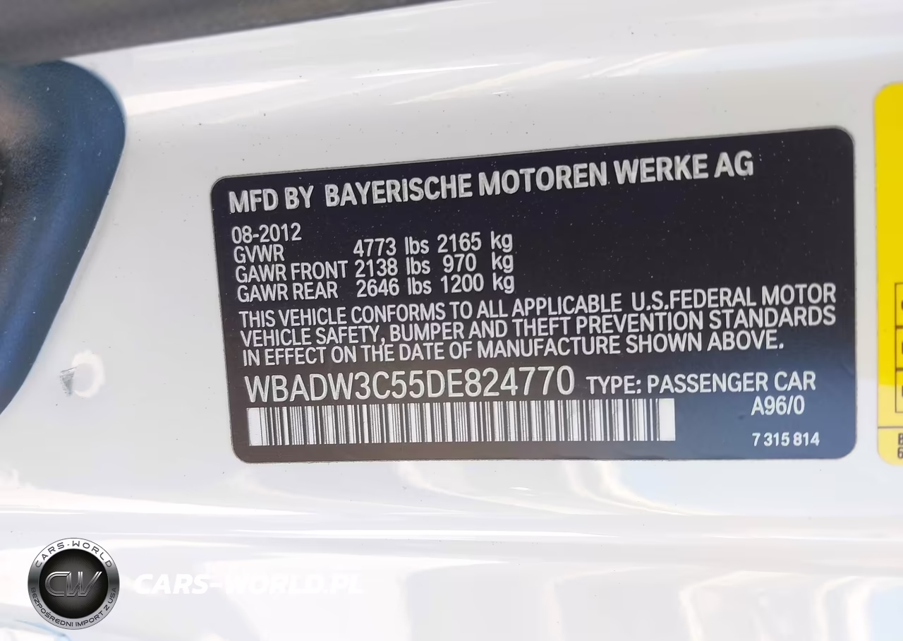 2013 BMW 328I VIN:WBADW3C55DE824770 - 9