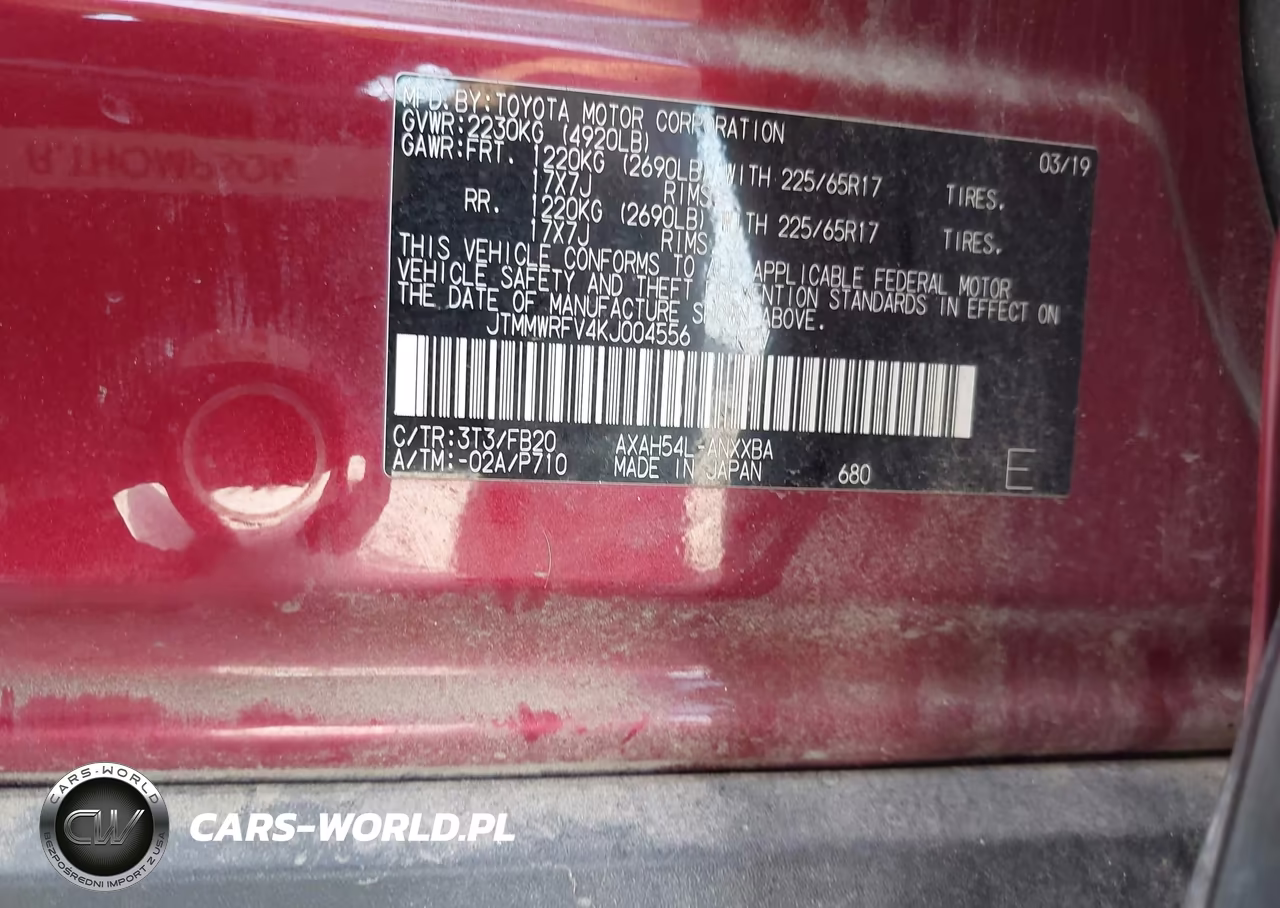 2019 Toyota Rav4 Hybrid Le VIN:JTMMWRFV4KJ004556 - 9