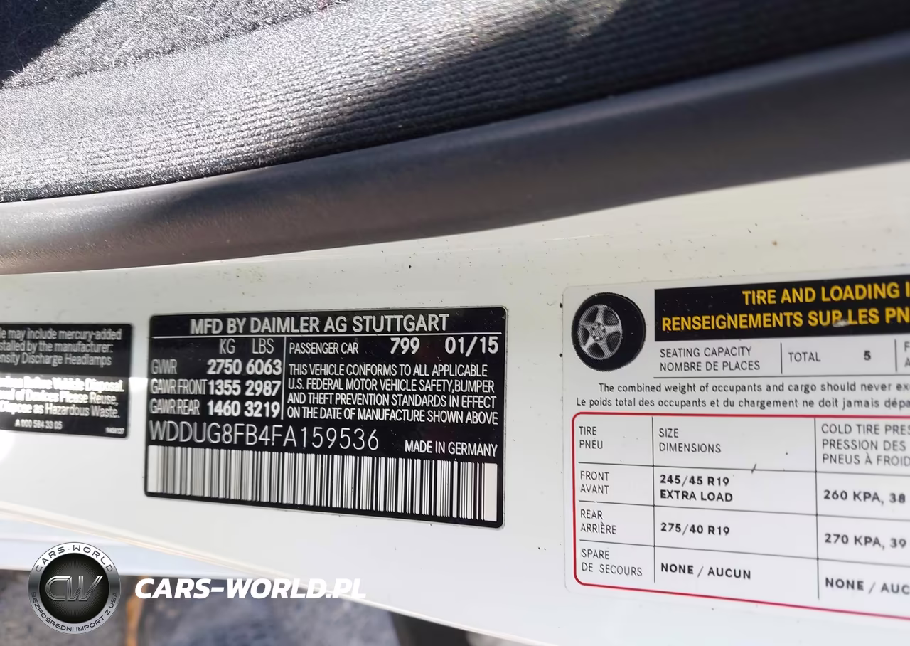 2015 Mercedes-Benz S 550 4Matic VIN:WDDUG8FB4FA159536 - 9