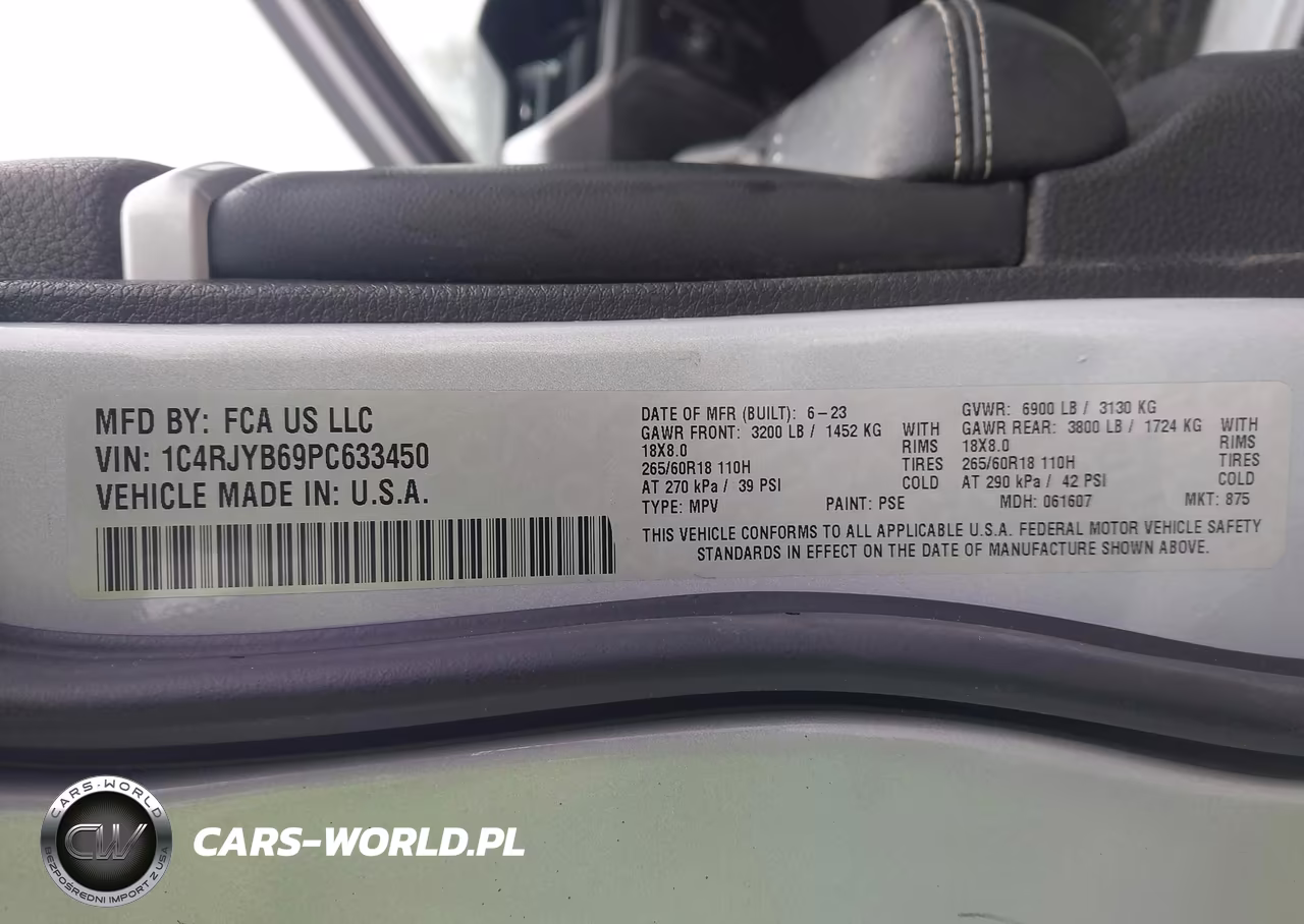 2023 Jeep Grand Cherokee 4Xe VIN:1C4RJYB69PC633450 - 9