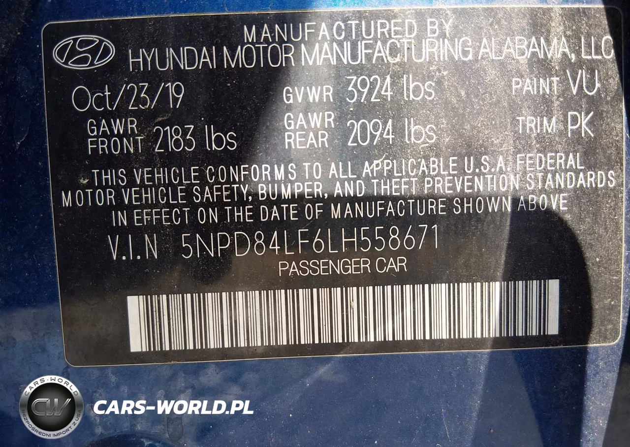 2020 Hyundai Elantra Sel VIN:5NPD84LF6LH558671 - 9