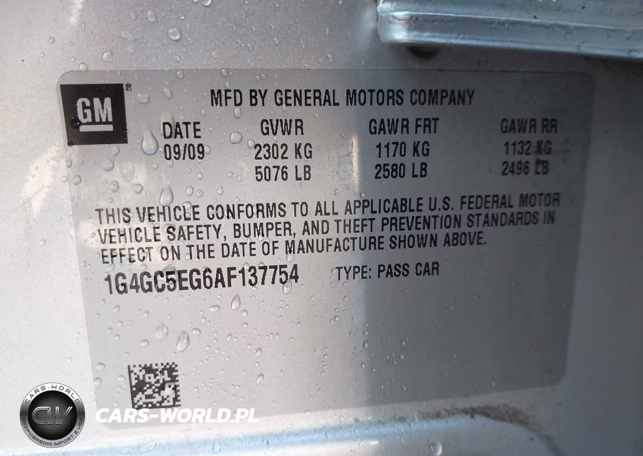 2010 Buick Lacrosse Cxl VIN:1G4GC5EG6AF137754 - 9
