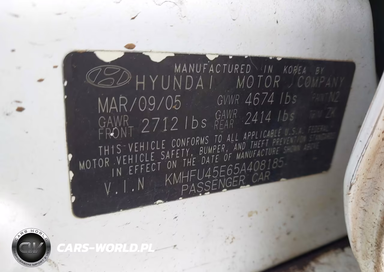 2005 Hyundai Xg350 L VIN:KMHFU45E65A408185 - 9