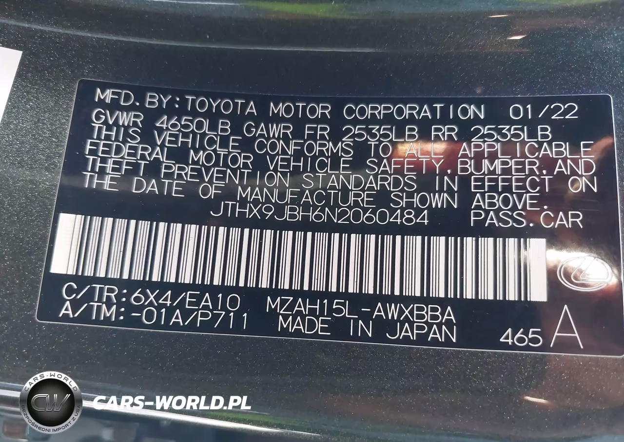 2022 Lexus Ux 250H VIN:JTHX9JBH6N2060484 - 9
