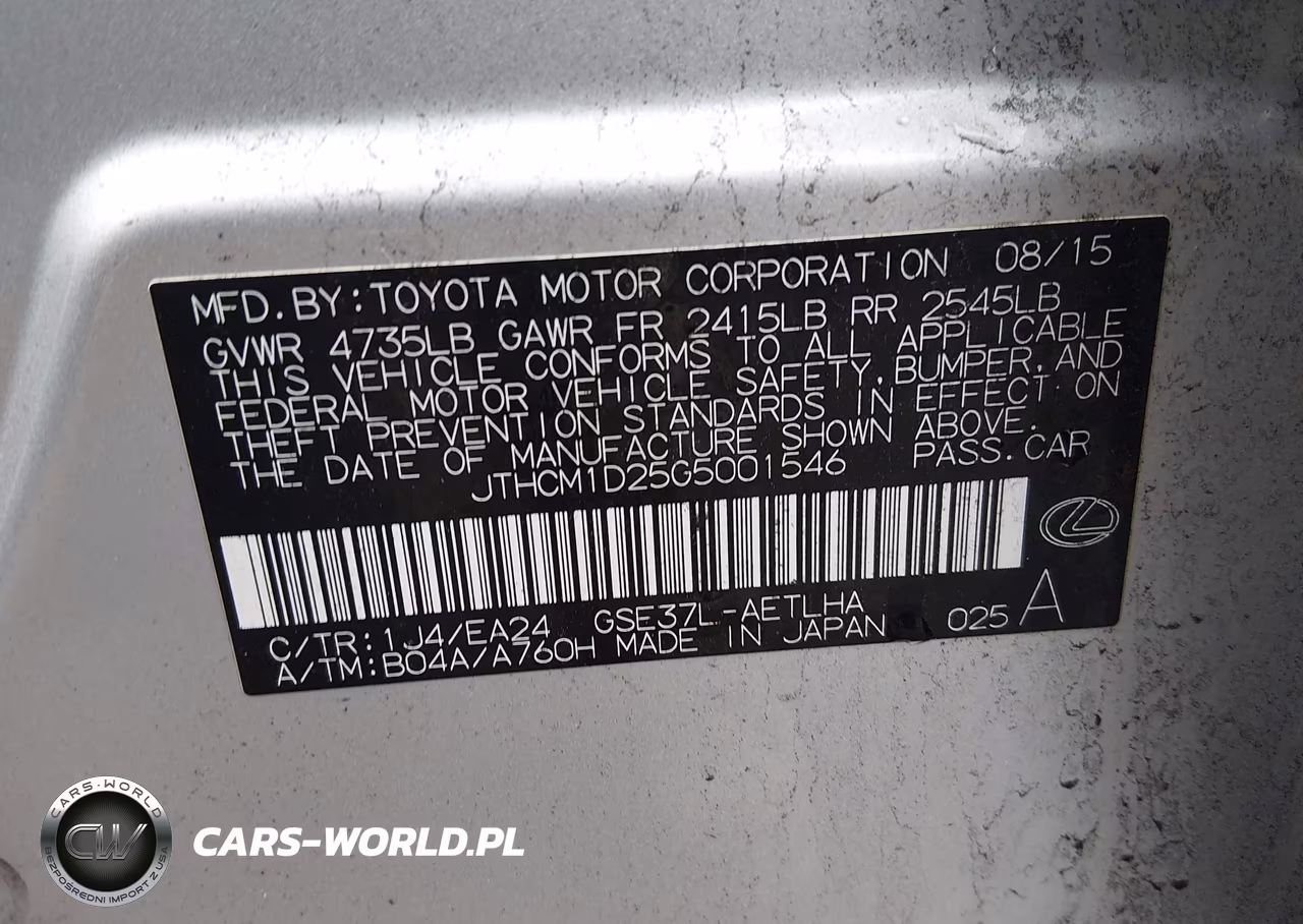 2016 Lexus Is 300 VIN:JTHCM1D25G5001546 - 9
