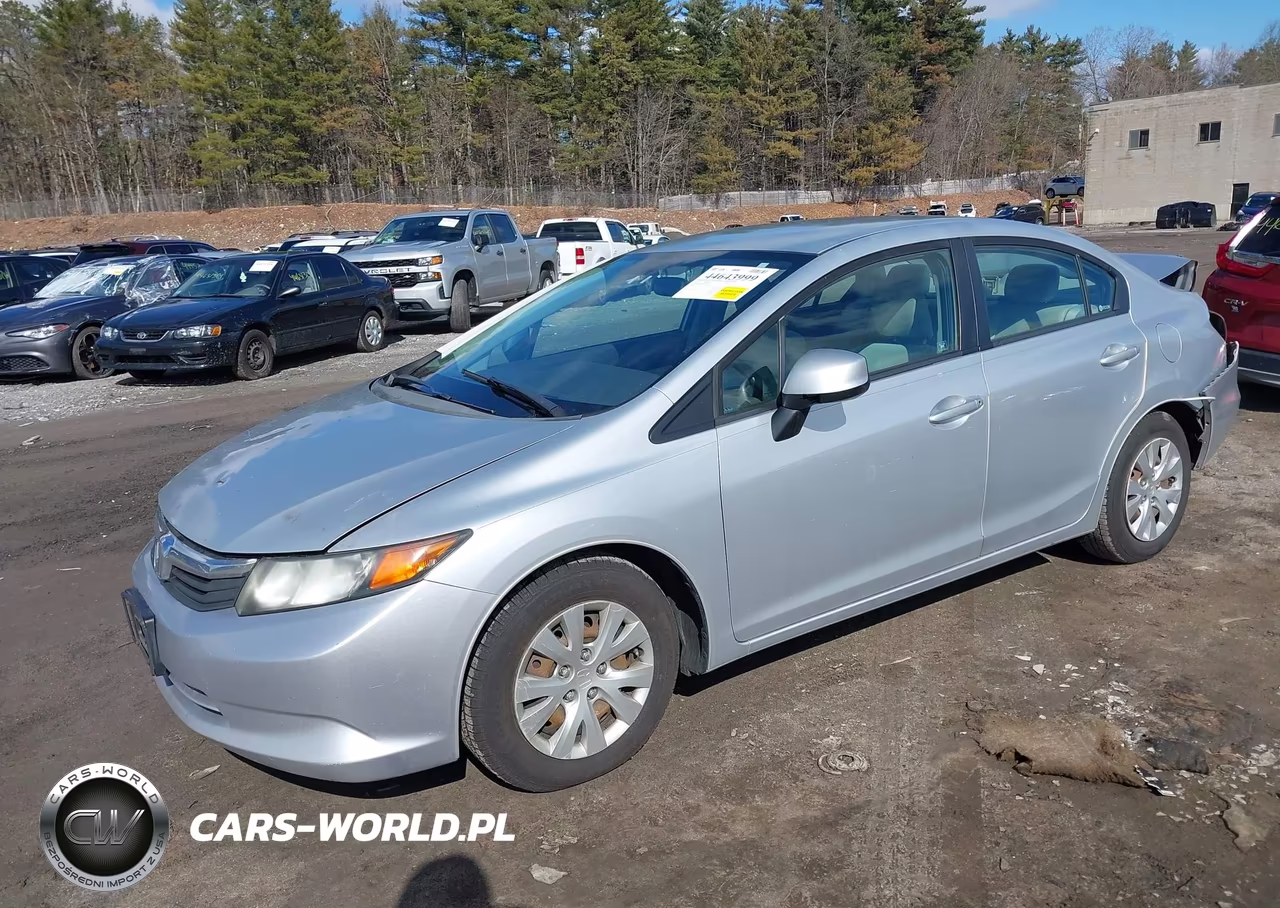 2012 Honda Civic Lx VIN:2HGFB2F51CH558928 - 2