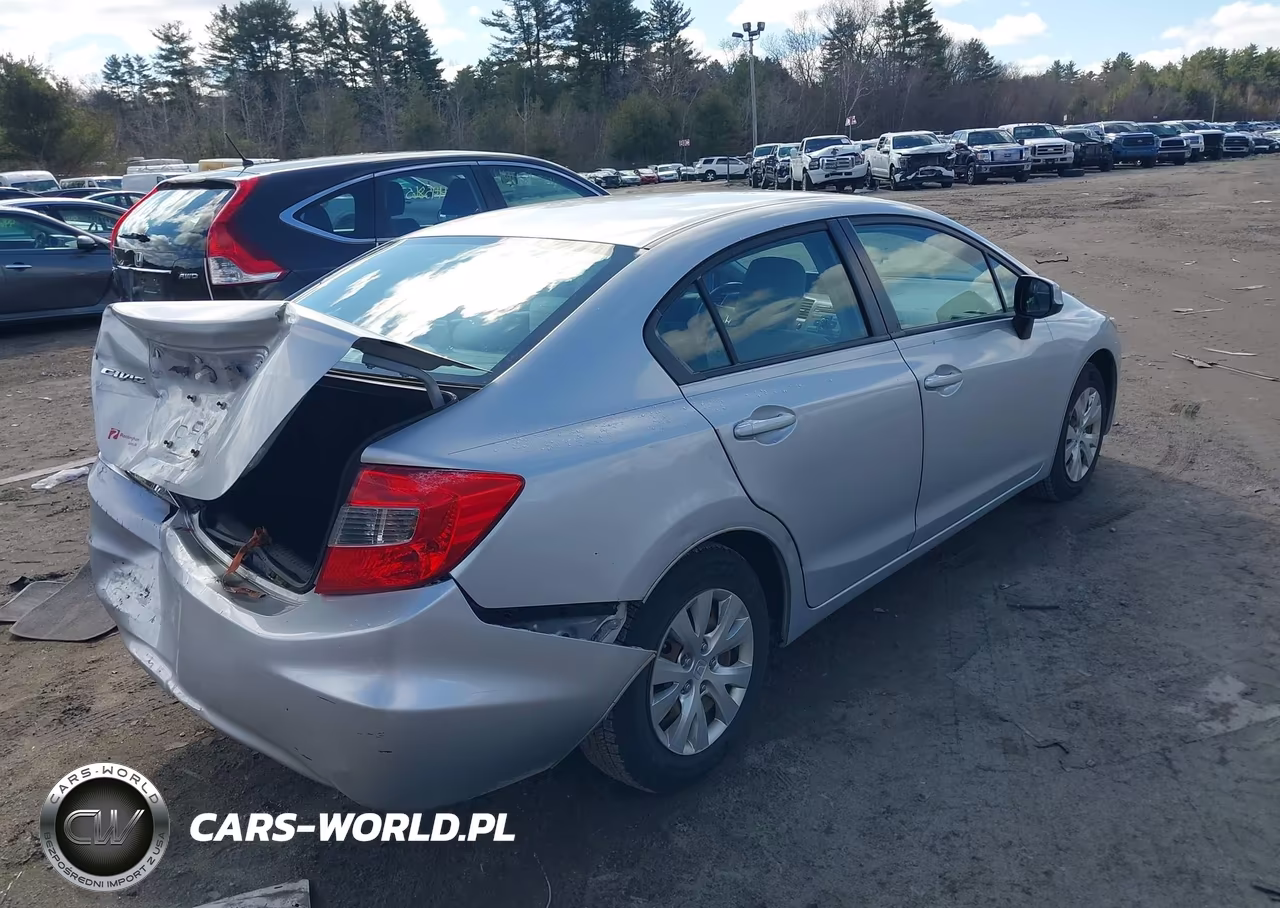 2012 Honda Civic Lx VIN:2HGFB2F51CH558928 - 4