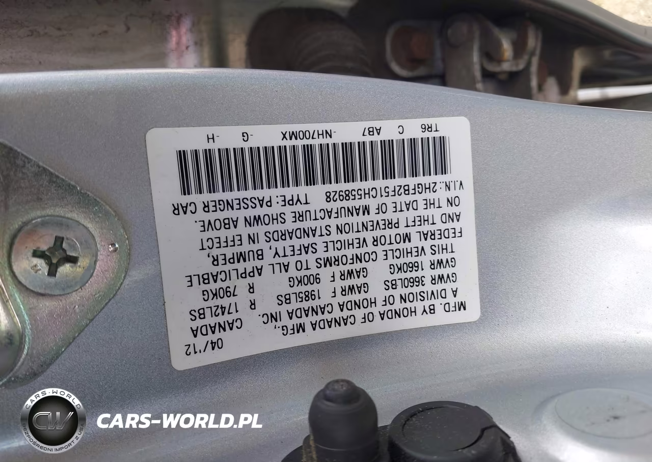 2012 Honda Civic Lx VIN:2HGFB2F51CH558928 - 9