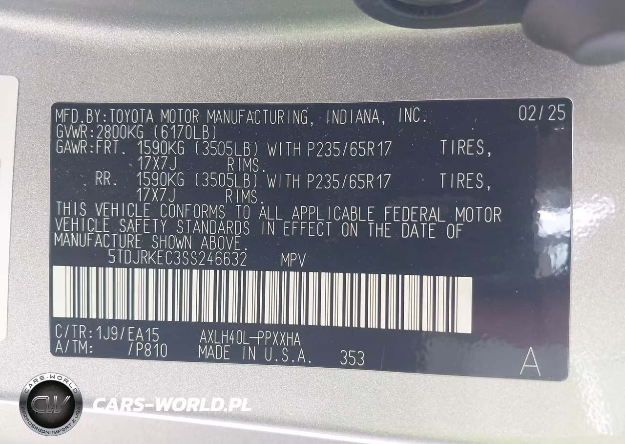 2025 Toyota Sienna Xle VIN:5TDJRKEC3SS246632 - 9