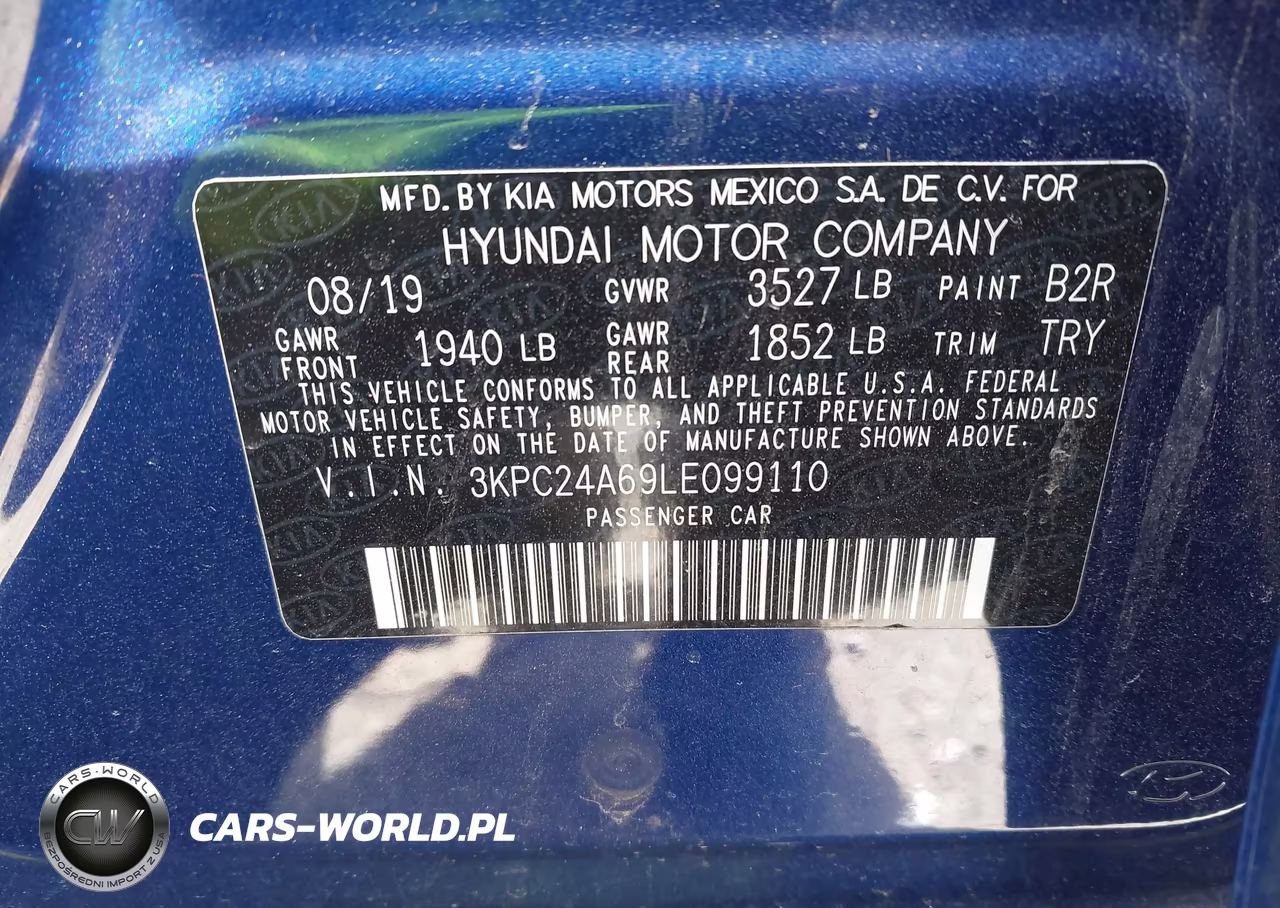 2020 Hyundai Accent Se VIN:3KPC24A69LE099110 - 9