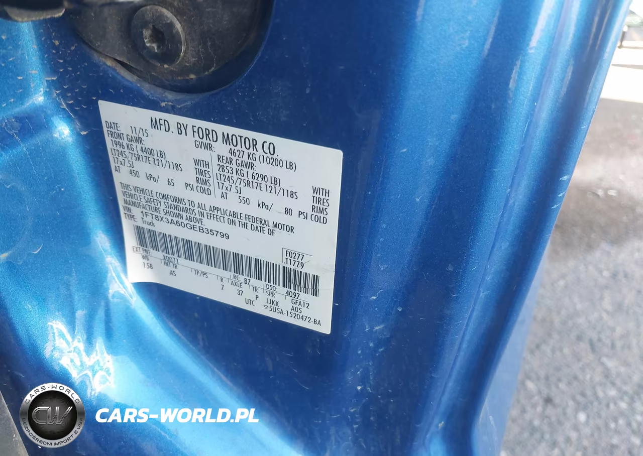 2016 Ford F-350 Xl VIN:1FT8X3A60GEB35799 - 9