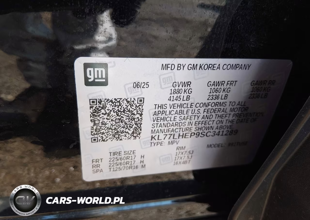 2025 Chevrolet Trax Fwd Lt VIN:KL77LHEP9SC341289 - 9