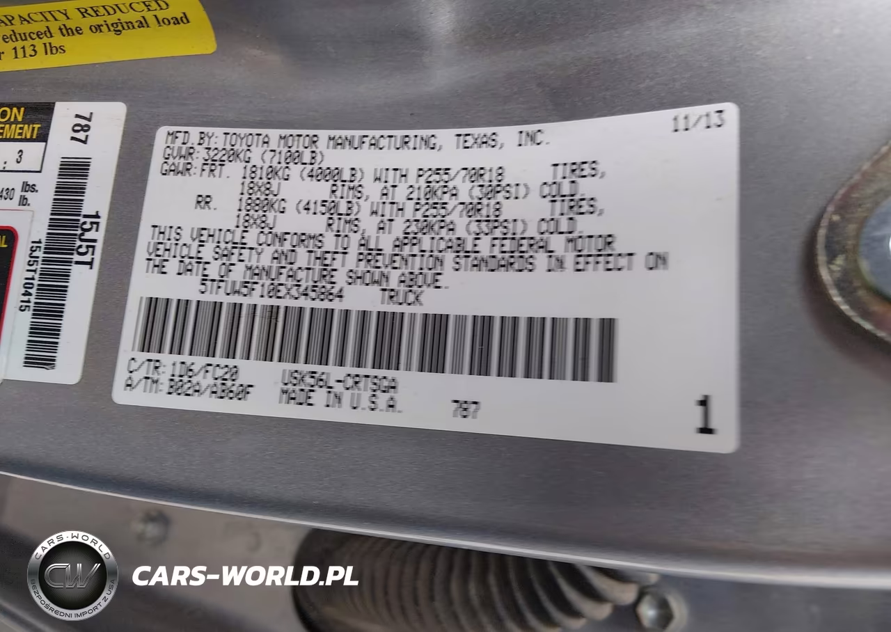 2014 Toyota Tundra Sr5 5.7L V8 VIN:5TFUW5F10EX345864 - 9