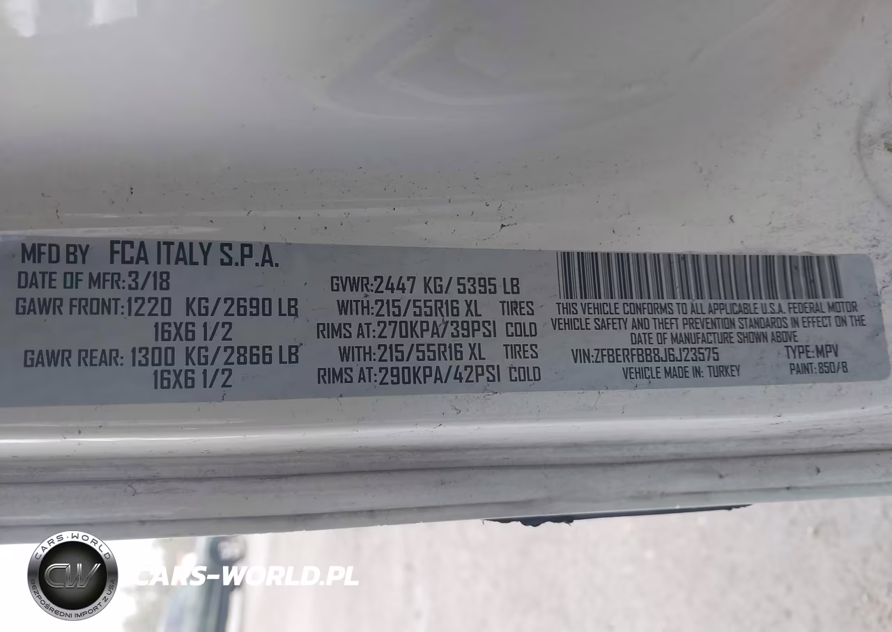2018 Ram Promaster City Tradesman Slt VIN:ZFBERFBB8J6J23575 - 9
