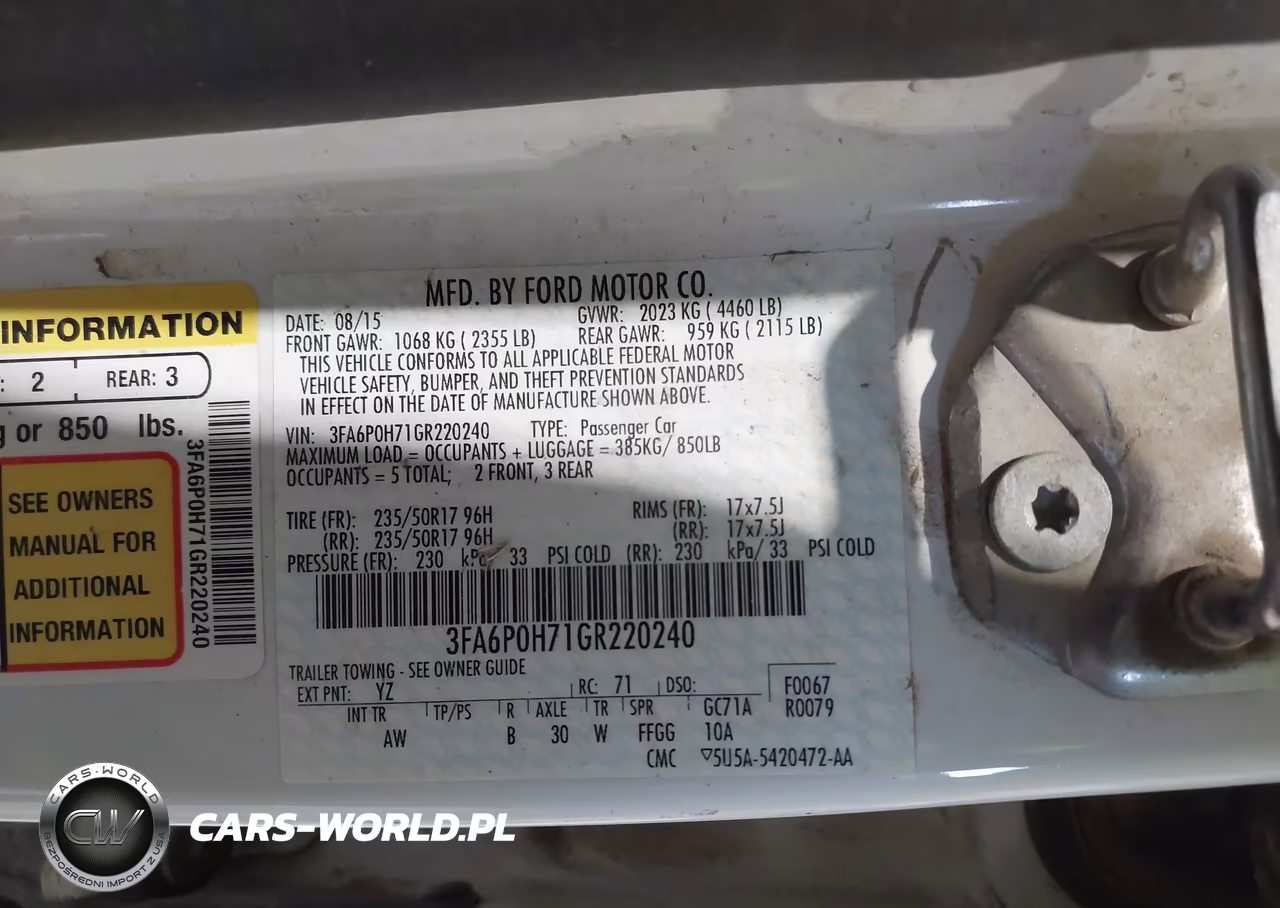 2016 Ford Fusion Se VIN:3FA6P0H71GR220240 - 9