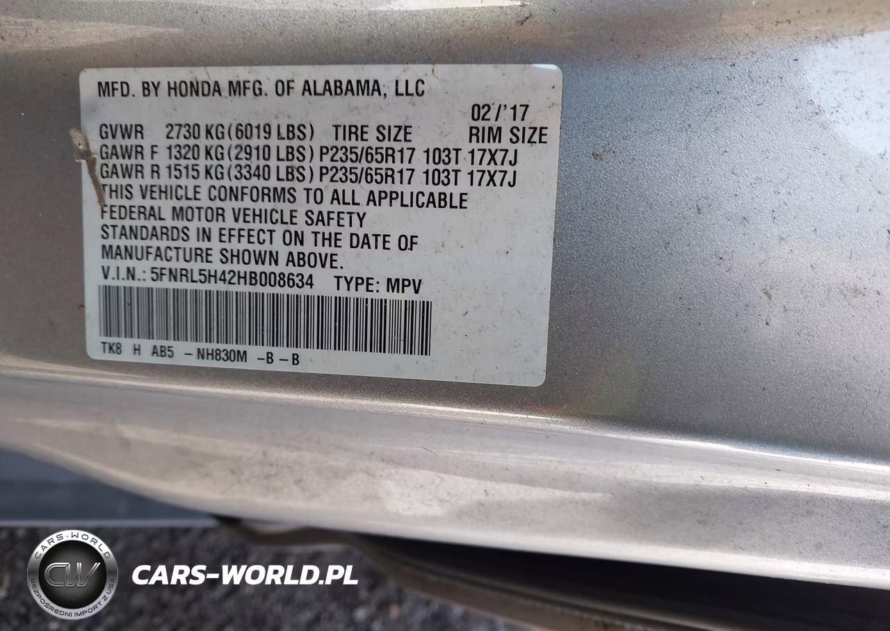 2017 Honda Odyssey Ex VIN:5FNRL5H42HB008634 - 9