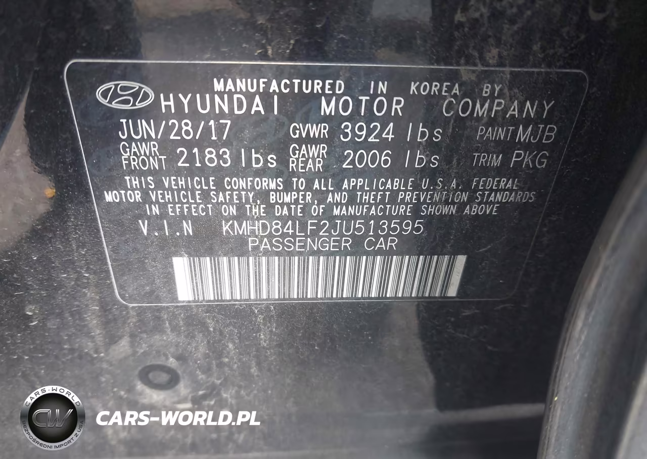 2018 Hyundai Elantra Sel VIN:KMHD84LF2JU513595 - 9