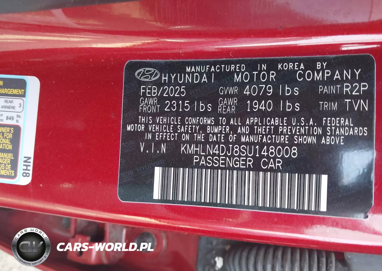2025 Hyundai Elantra Hybrid Limited VIN:KMHLN4DJ8SU148008 - 9
