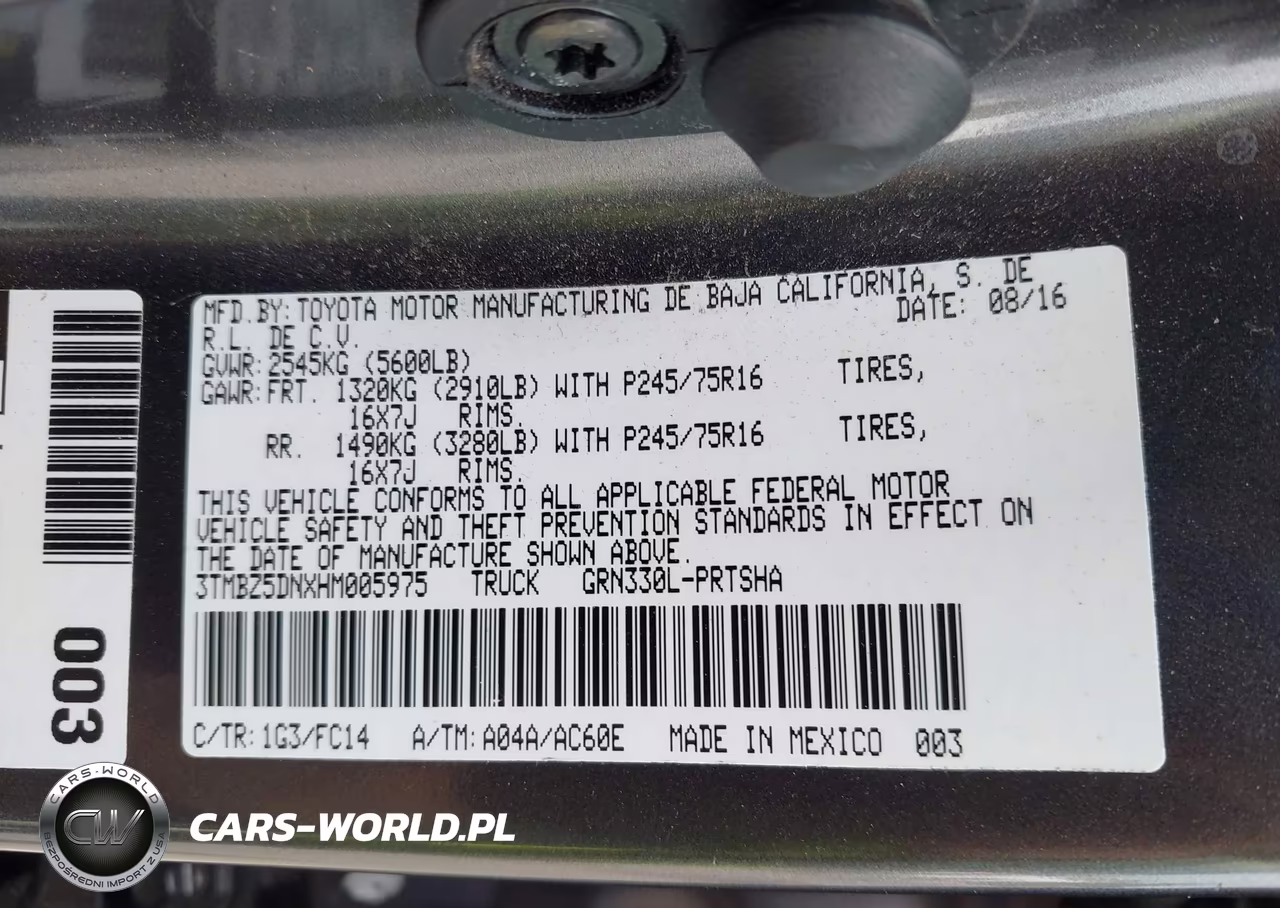 2017 Toyota Tacoma Sr5 VIN:3TMBZ5DNXHM005975 - 9