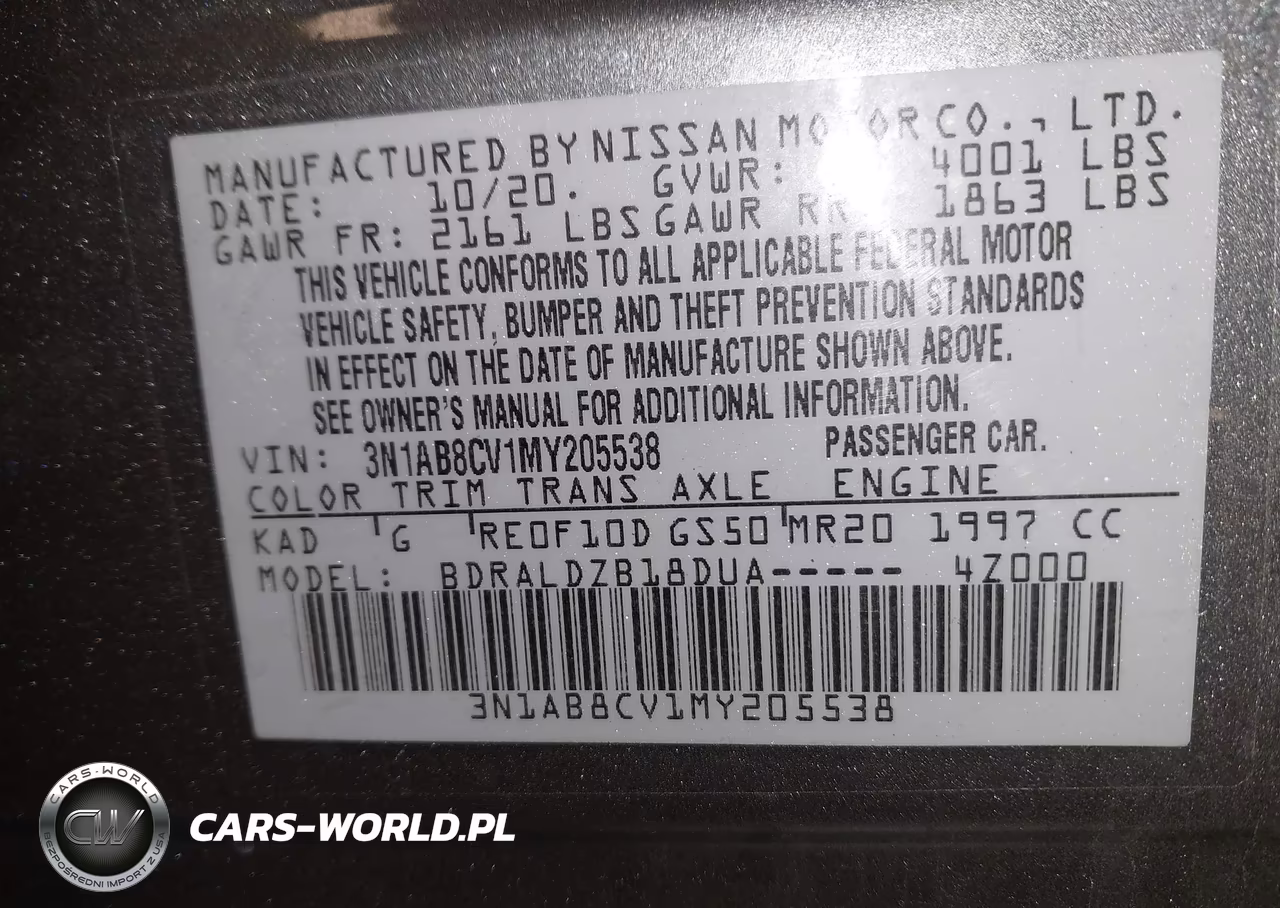 2021 Nissan Sentra Sv Xtronic Cvt VIN:3N1AB8CV1MY205538 - 9
