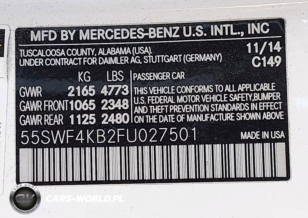 2015 Mercedes-Benz C 300 4Matic VIN:55SWF4KB2FU027501 - 9