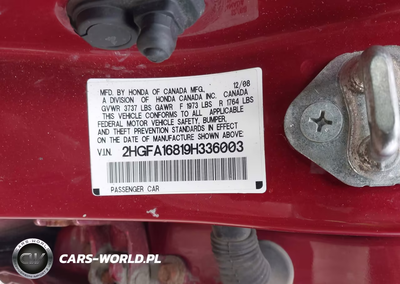 2009 Honda Civic Ex VIN:2HGFA16819H336003 - 9