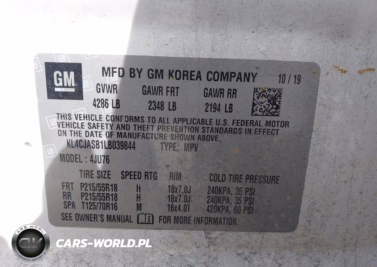 2020 Buick Encore Fwd Preferred VIN:KL4CJASB1LB039844 - 9