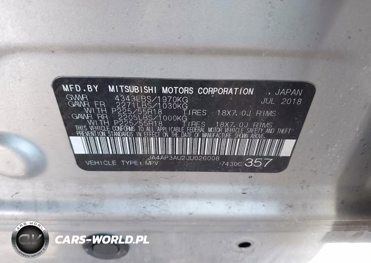2018 Mitsubishi Outlander Sport 2.0 Es-2.0 Le VIN:JA4AP3AU2JU026008 - 9