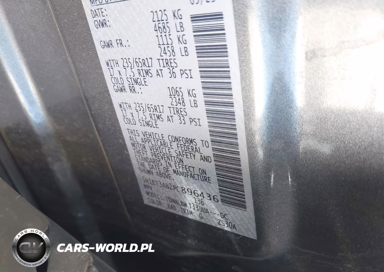2023 Nissan Rogue S Intelligent Awd VIN:5N1BT3AB2PC896436 - 9