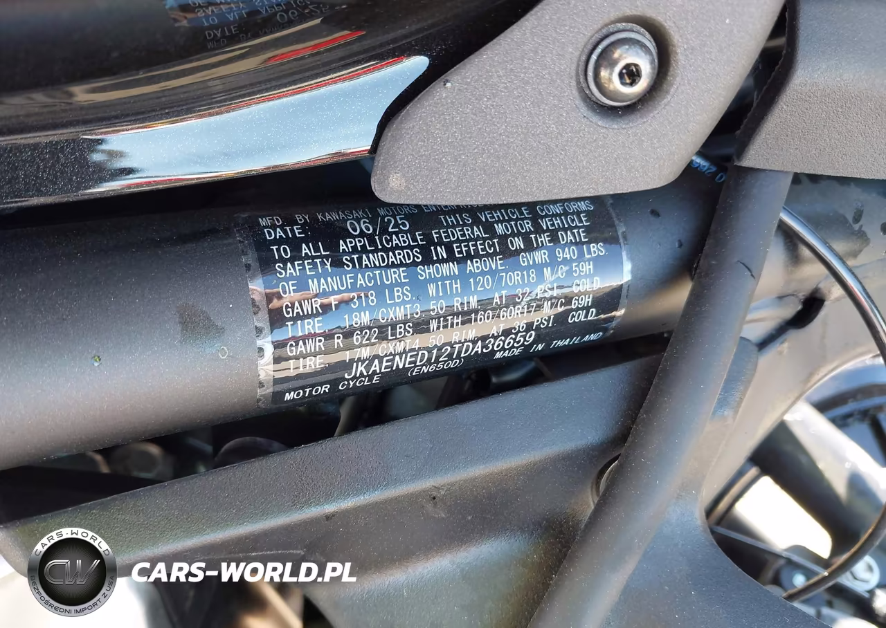 2026 Kawasaki En650 D VIN:JKAENED12TDA36659 - 10