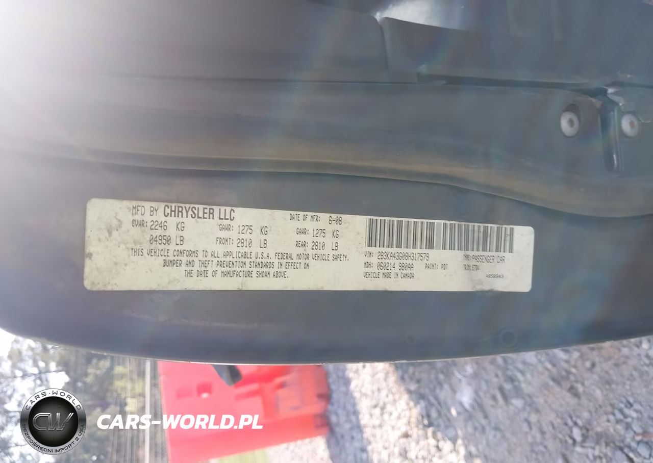 2008 Dodge Charger VIN:2B3KA43G08H317579 - 9
