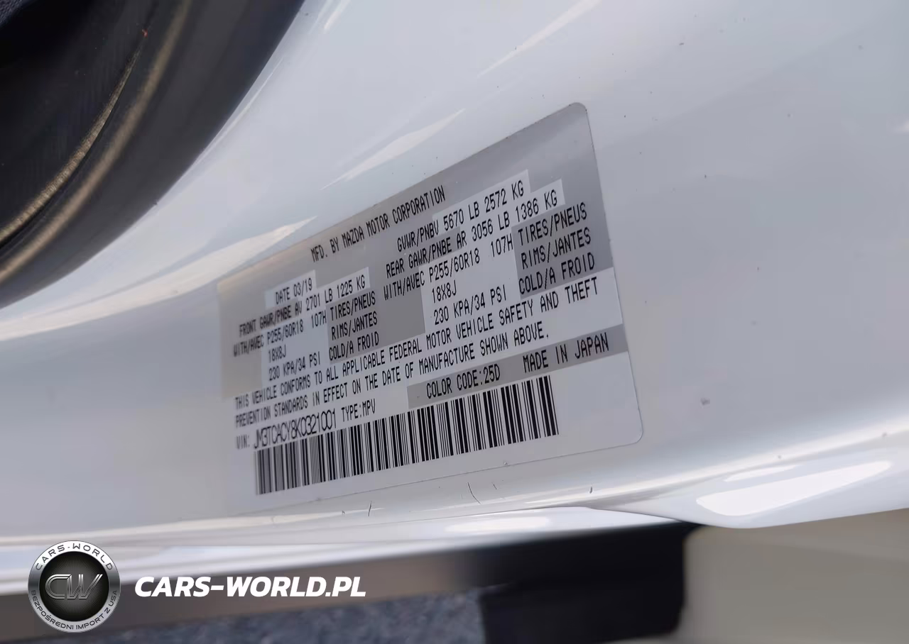2019 Mazda Cx-9 Touring VIN:JM3TCACY8K0321001 - 9