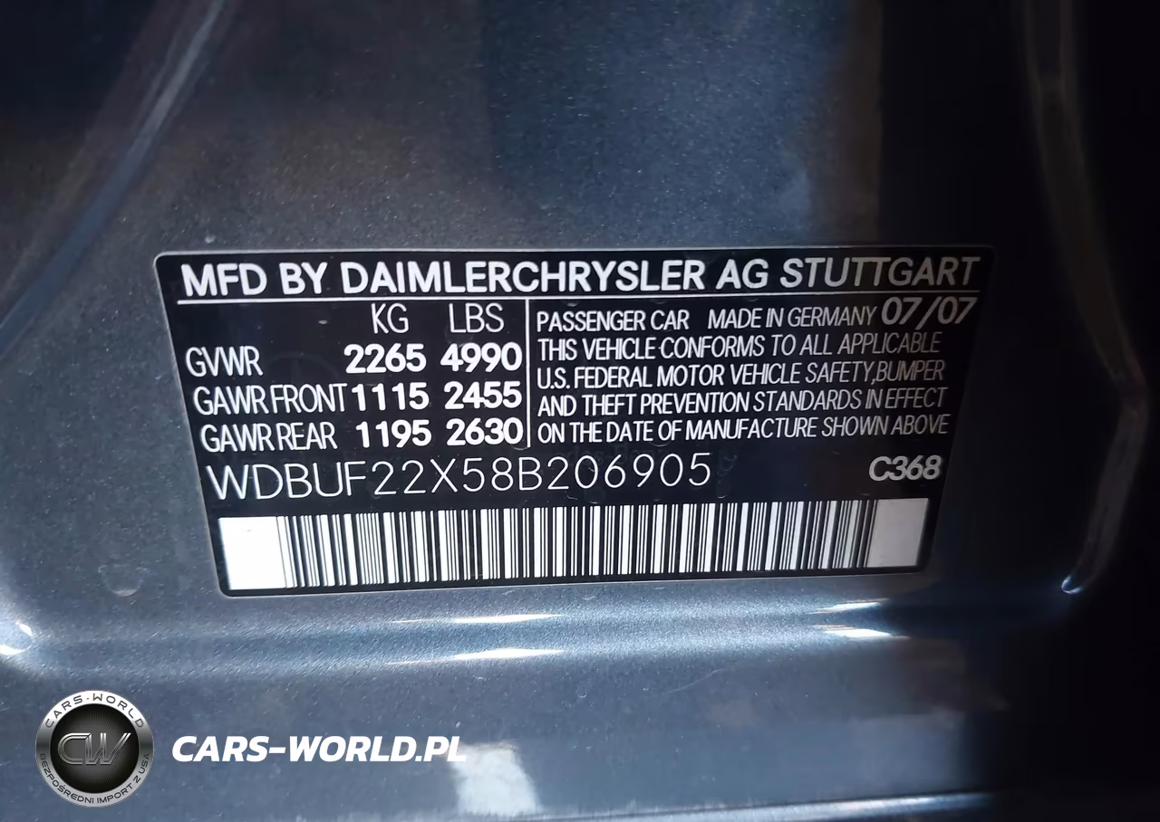 2008 Mercedes-Benz E 320 Bluetec VIN:WDBUF22X58B206905 - 9