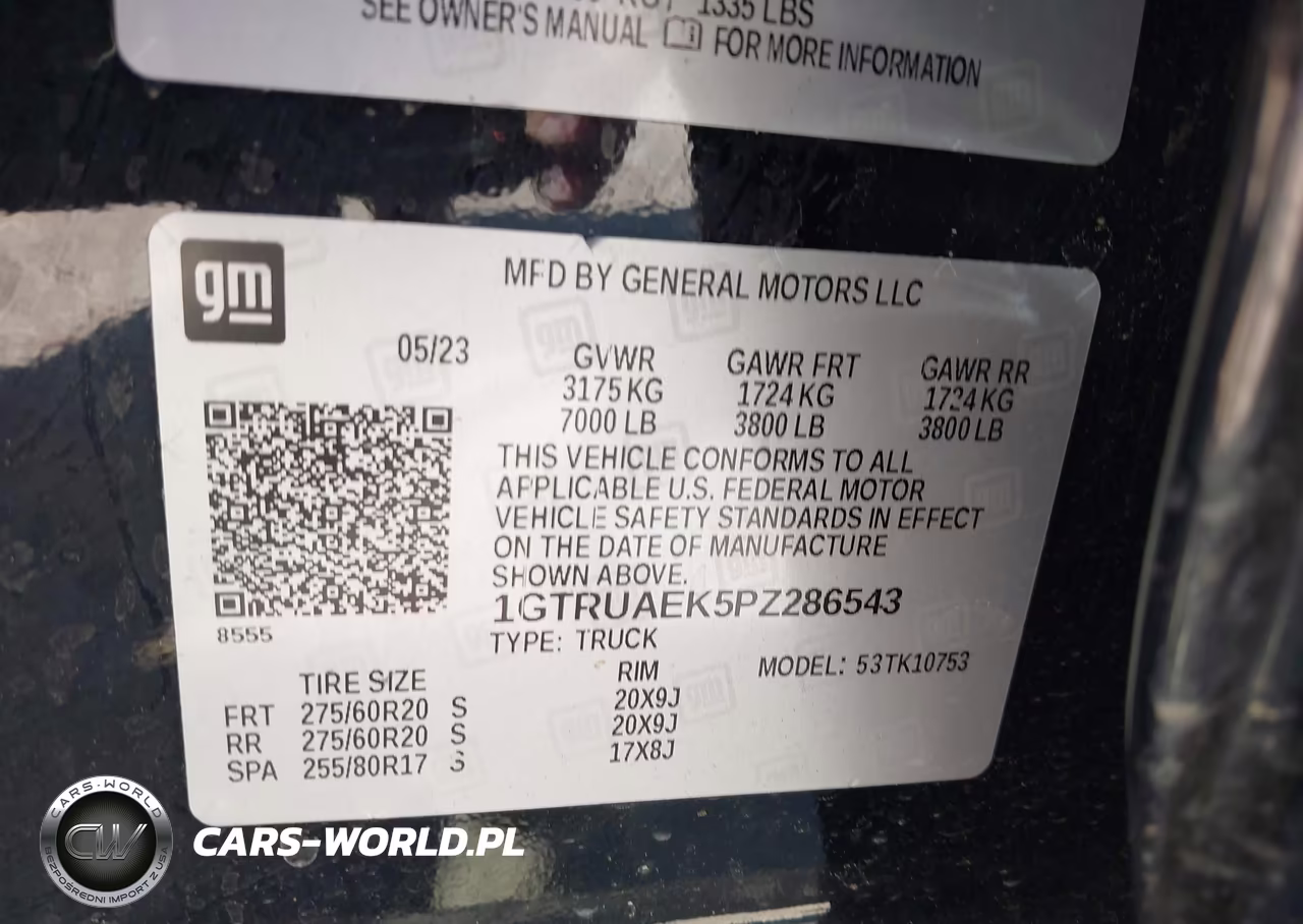 2023 GMC Sierra 1500 4Wd Standard Box Pro VIN:1GTRUAEK5PZ286543 - 9