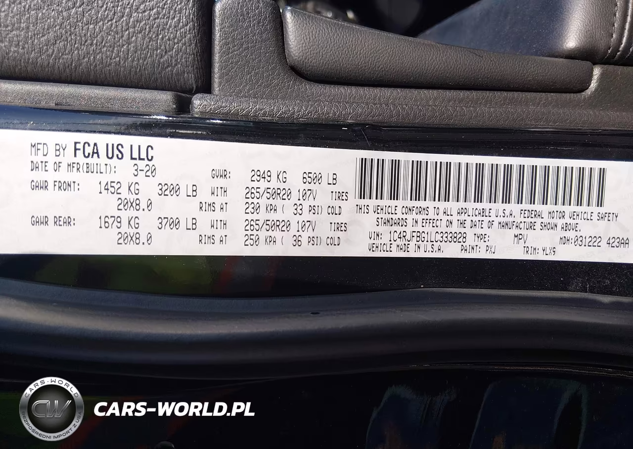 2020 Jeep Grand Cherokee Limited X 4X4 VIN:1C4RJFBG1LC333828 - 9