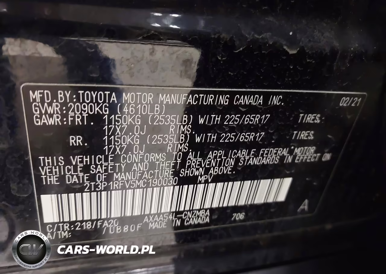 2021 Toyota Rav4 Xle VIN:2T3P1RFV5MC190030 - 9