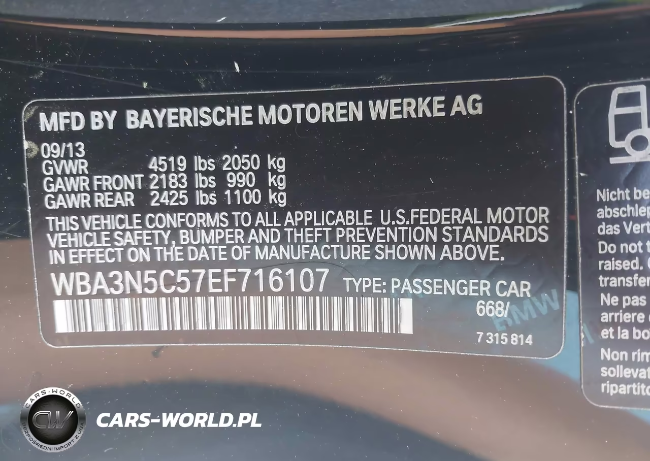 2014 BMW 428I xDrive VIN:WBA3N5C57EF716107 - 9