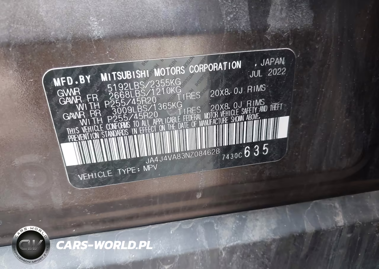 2022 Mitsubishi Outlander Sel 2.5 S-Awc-Sel Launch Edition S-Awc-Sel Special Edition S-Awc VIN:JA4J4VA83NZ084628 - 9