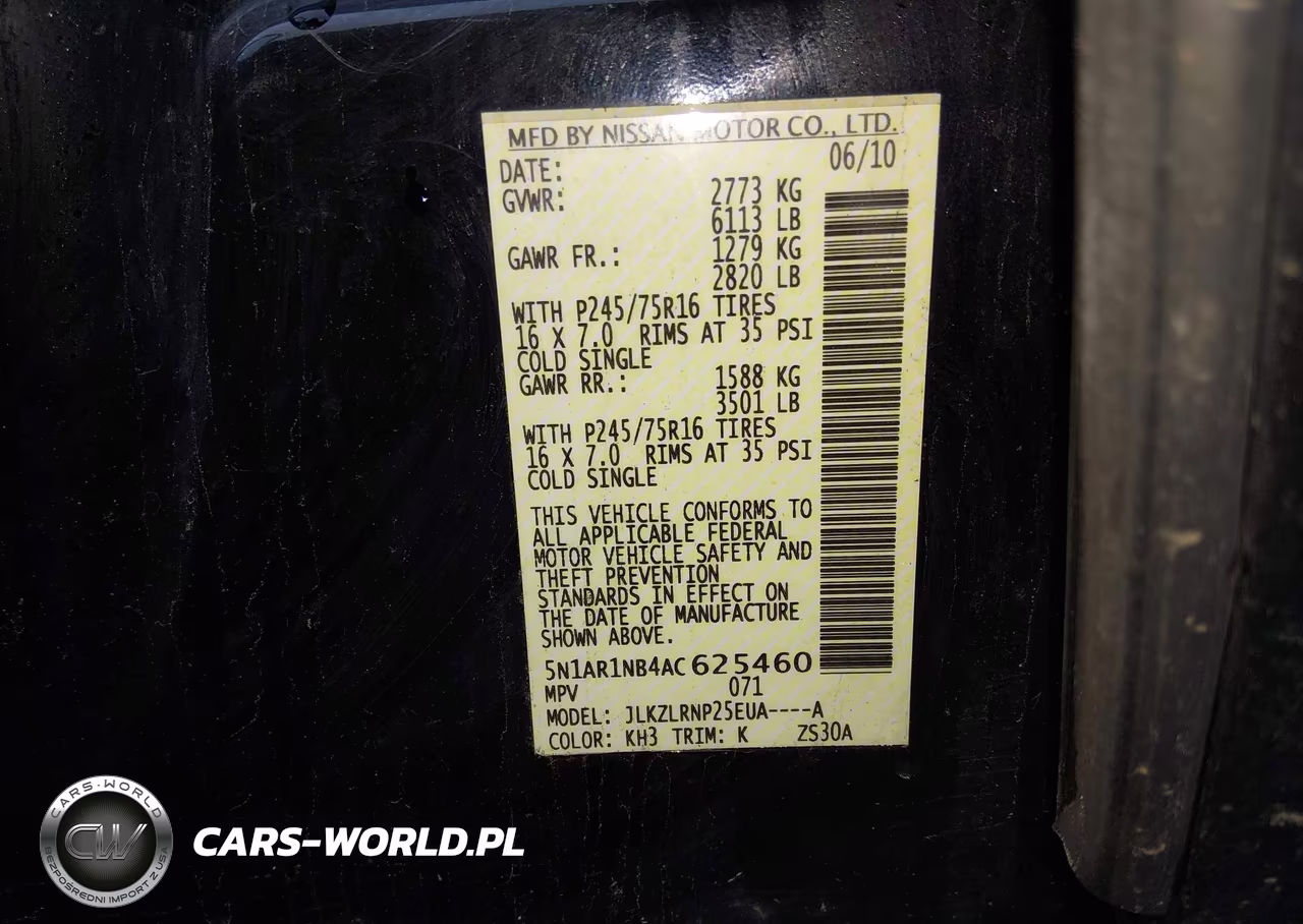 2010 Nissan Pathfinder S VIN:5N1AR1NB4AC625460 - 9