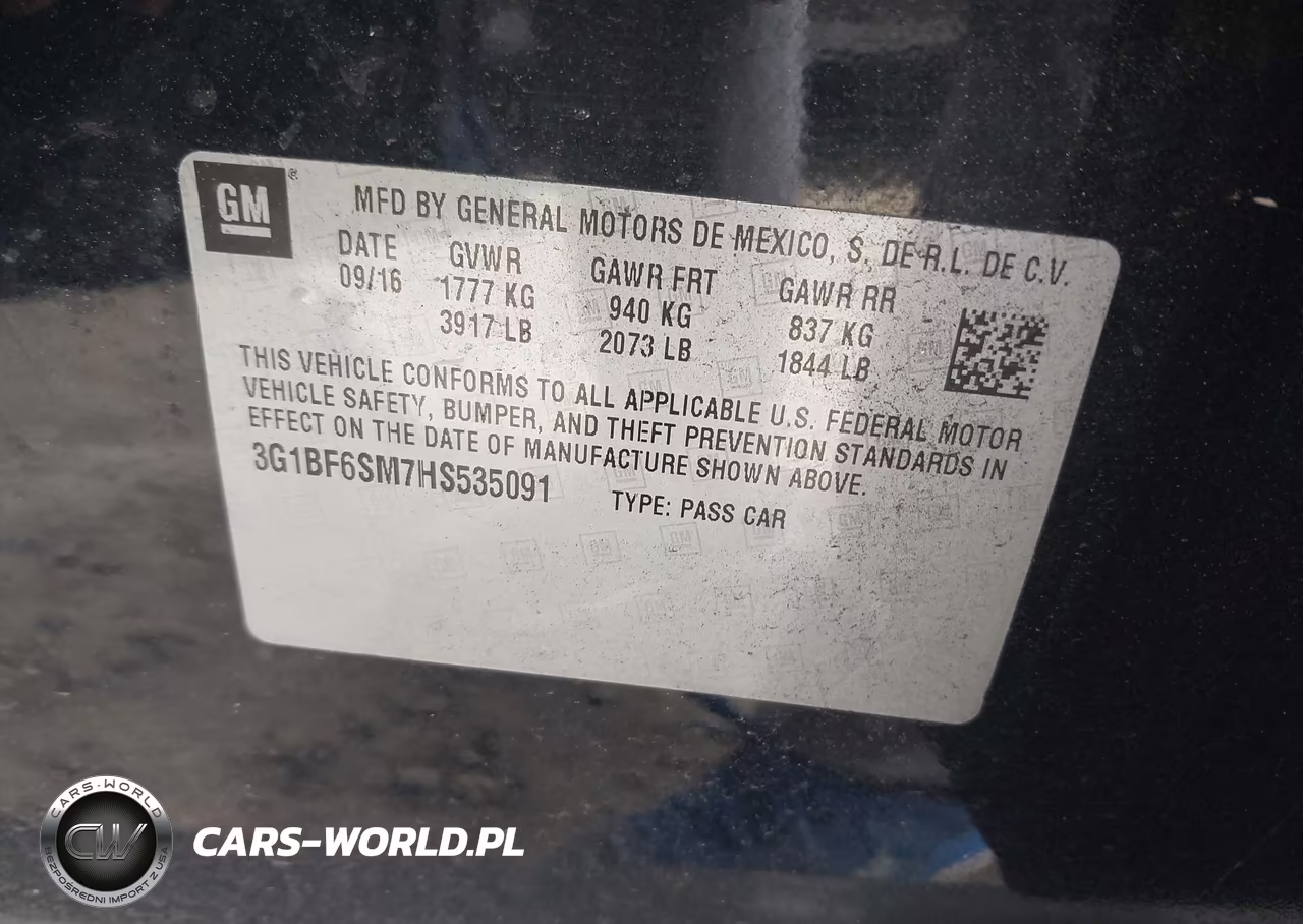 2017 Chevrolet Cruze Premier Auto VIN:3G1BF6SM7HS535091 - 9