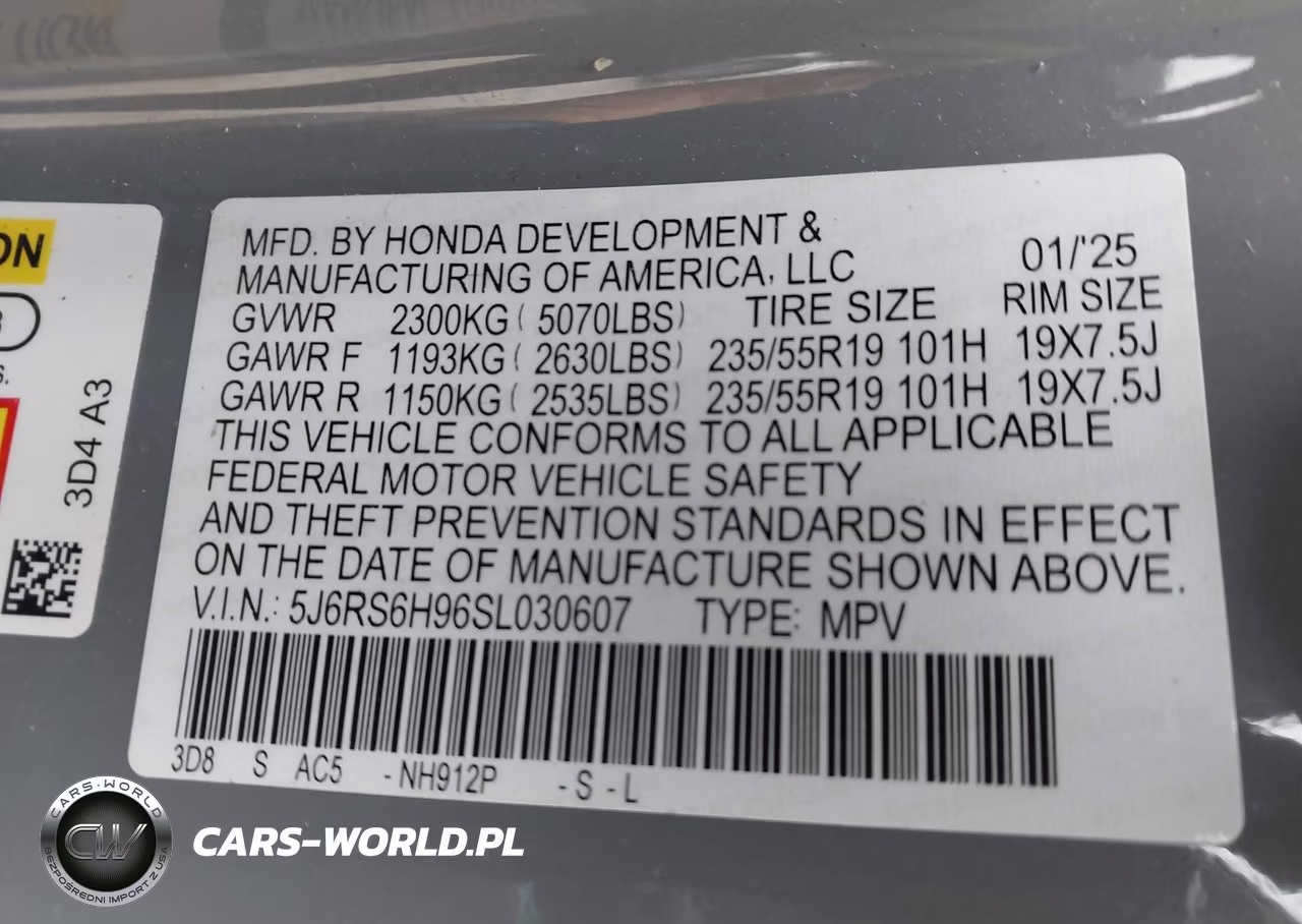 2025 Honda Cr-V Hybrid Sport Touring VIN:5J6RS6H96SL030607 - 9