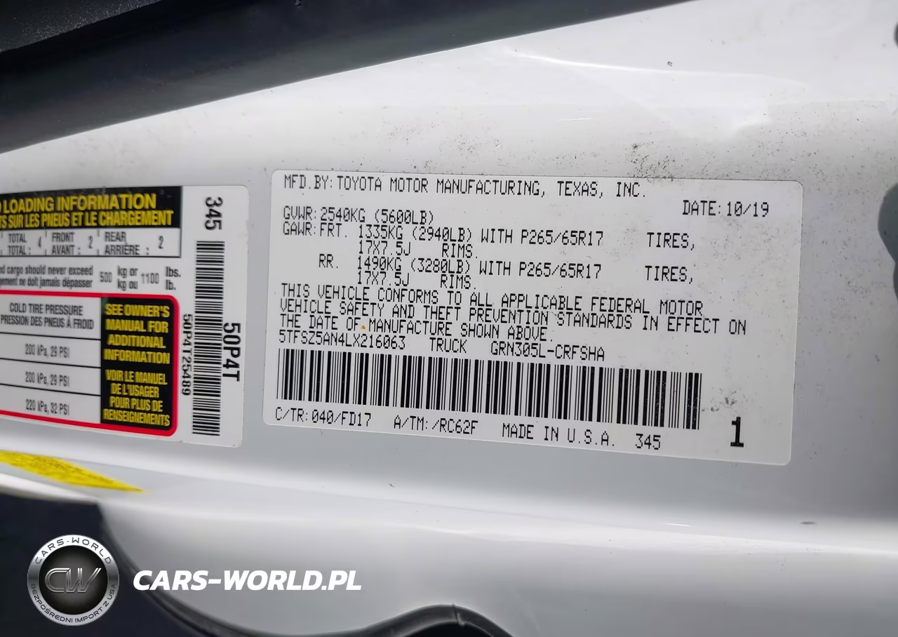 2020 Toyota Tacoma Trd Sport VIN:5TFSZ5AN4LX216063 - 9