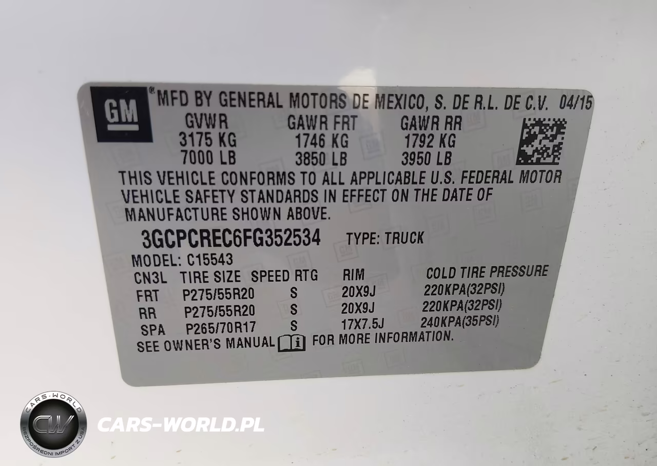 2015 Chevrolet Silverado 1500 1Lt VIN:3GCPCREC6FG352534 - 9