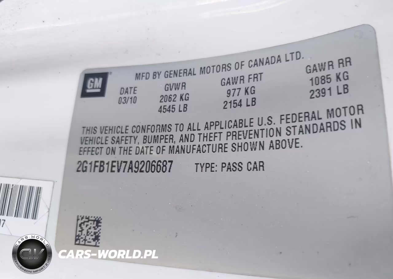 2010 Chevrolet Camaro 1Lt VIN:2G1FB1EV7A9206687 - 9
