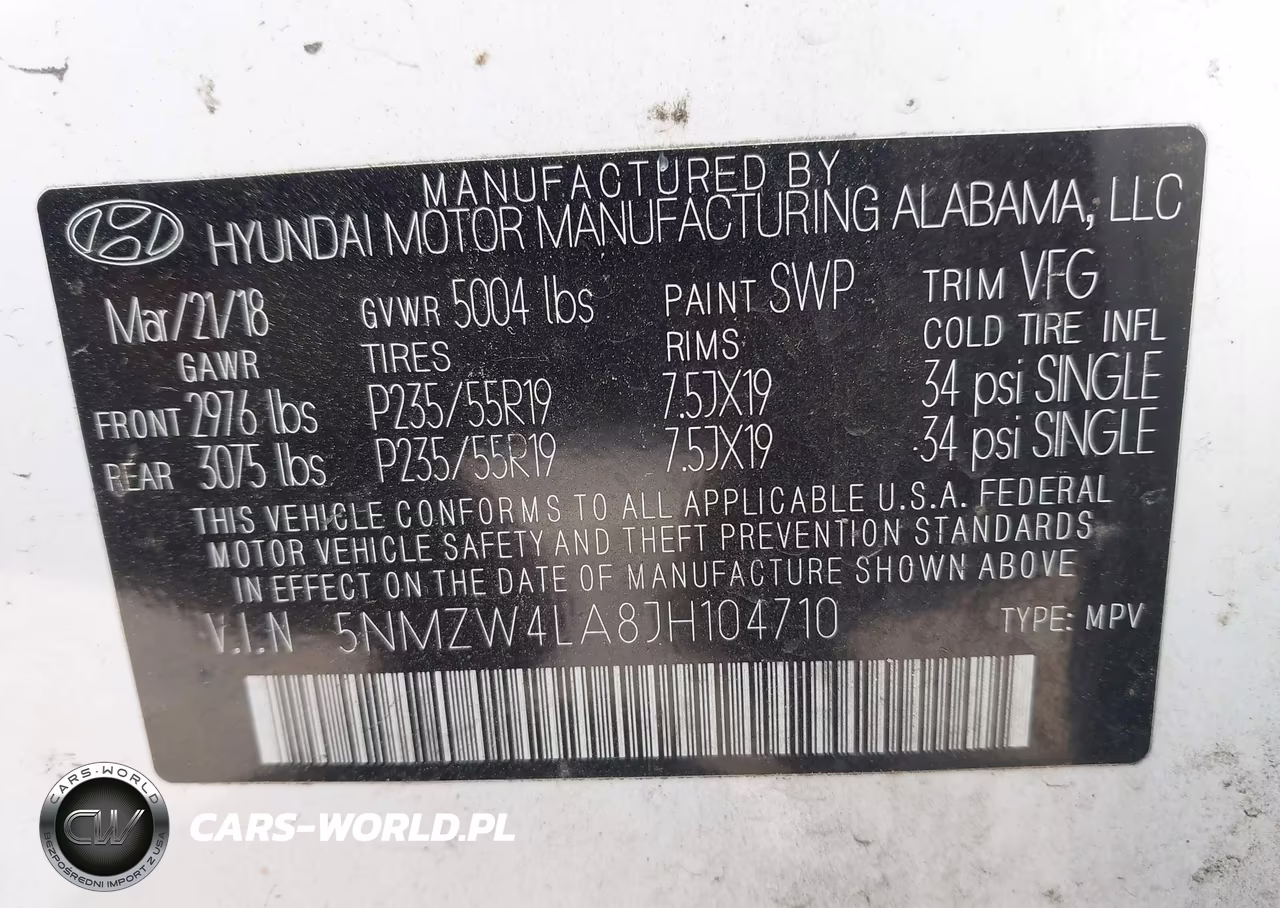 2018 Hyundai Santa Fe Sport 2.0T Ultimate VIN:5NMZW4LA8JH104710 - 9