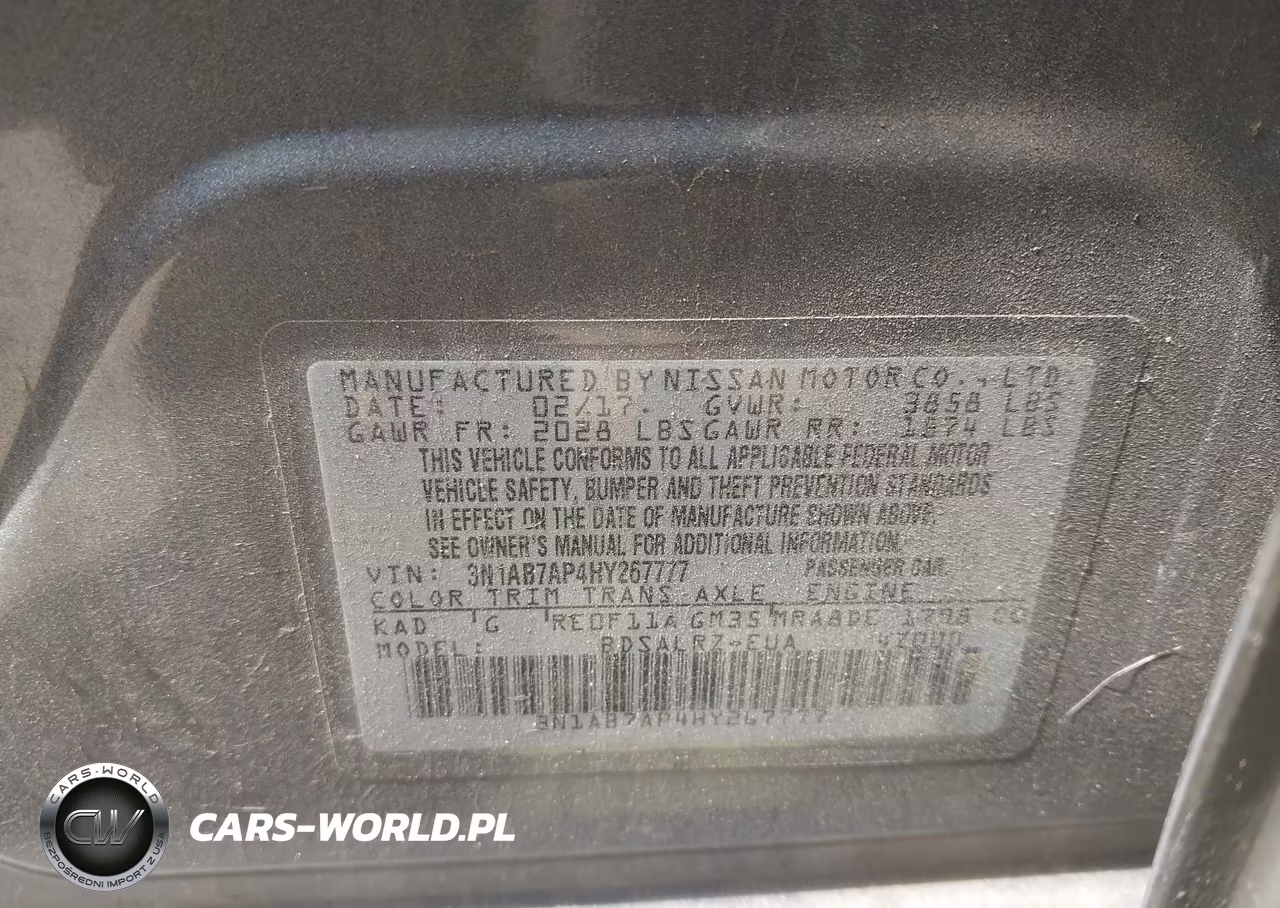 2017 Nissan Sentra Sr VIN:3N1AB7AP4HY267777 - 9