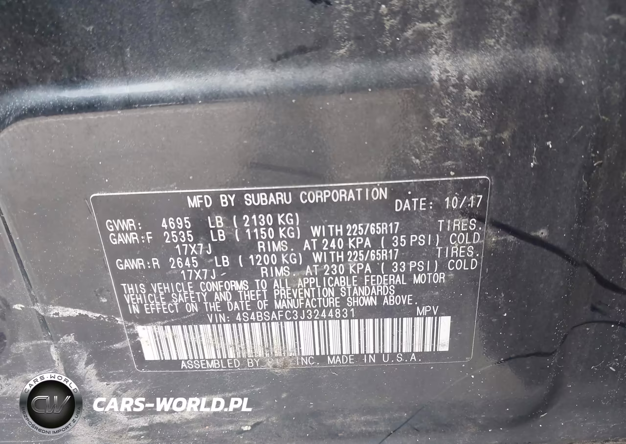 2018 Subaru Outback 2.5I Premium VIN:4S4BSAFC3J3244831 - 9